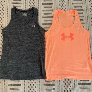 2 Ladies Under Armour Tanks Sz Medium